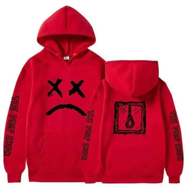 Trendy Smiling Face Print Pullover Hoodies for Couples - Unisex Streetwear Sweatshirts - Korvel