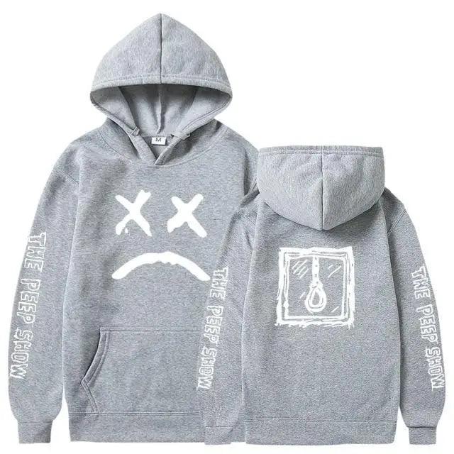 Trendy Smiling Face Print Pullover Hoodies for Couples - Unisex Streetwear Sweatshirts - Korvel