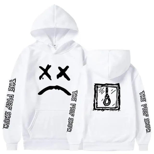 Trendy Smiling Face Print Pullover Hoodies for Couples - Unisex Streetwear Sweatshirts - Korvel