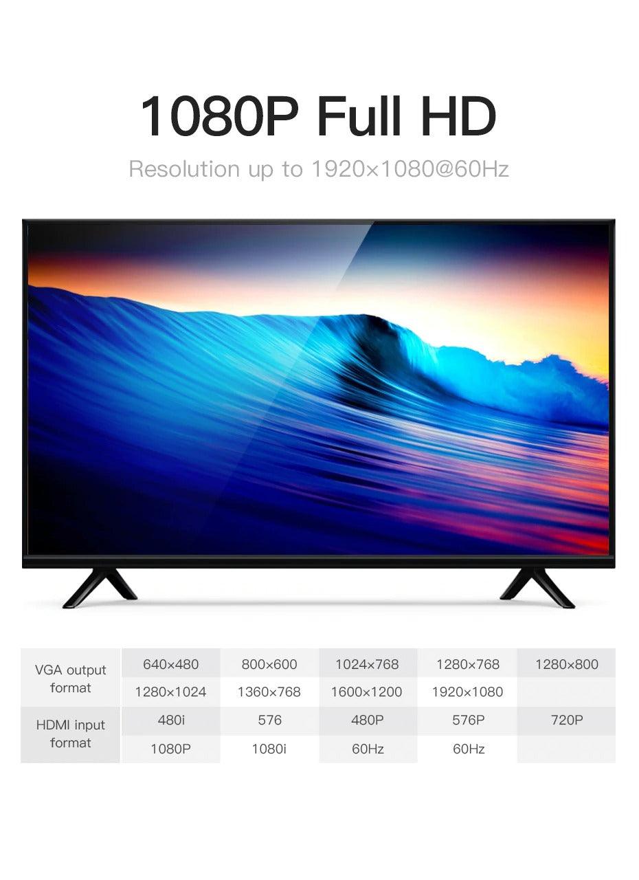 Adaptador HDMI a VGA Premium - Convertidor 1080p
