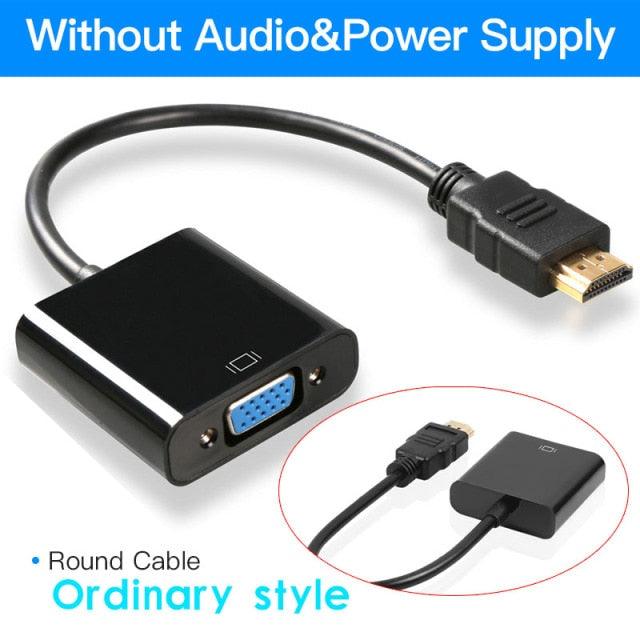 Adaptador HDMI a VGA Premium - Convertidor 1080p