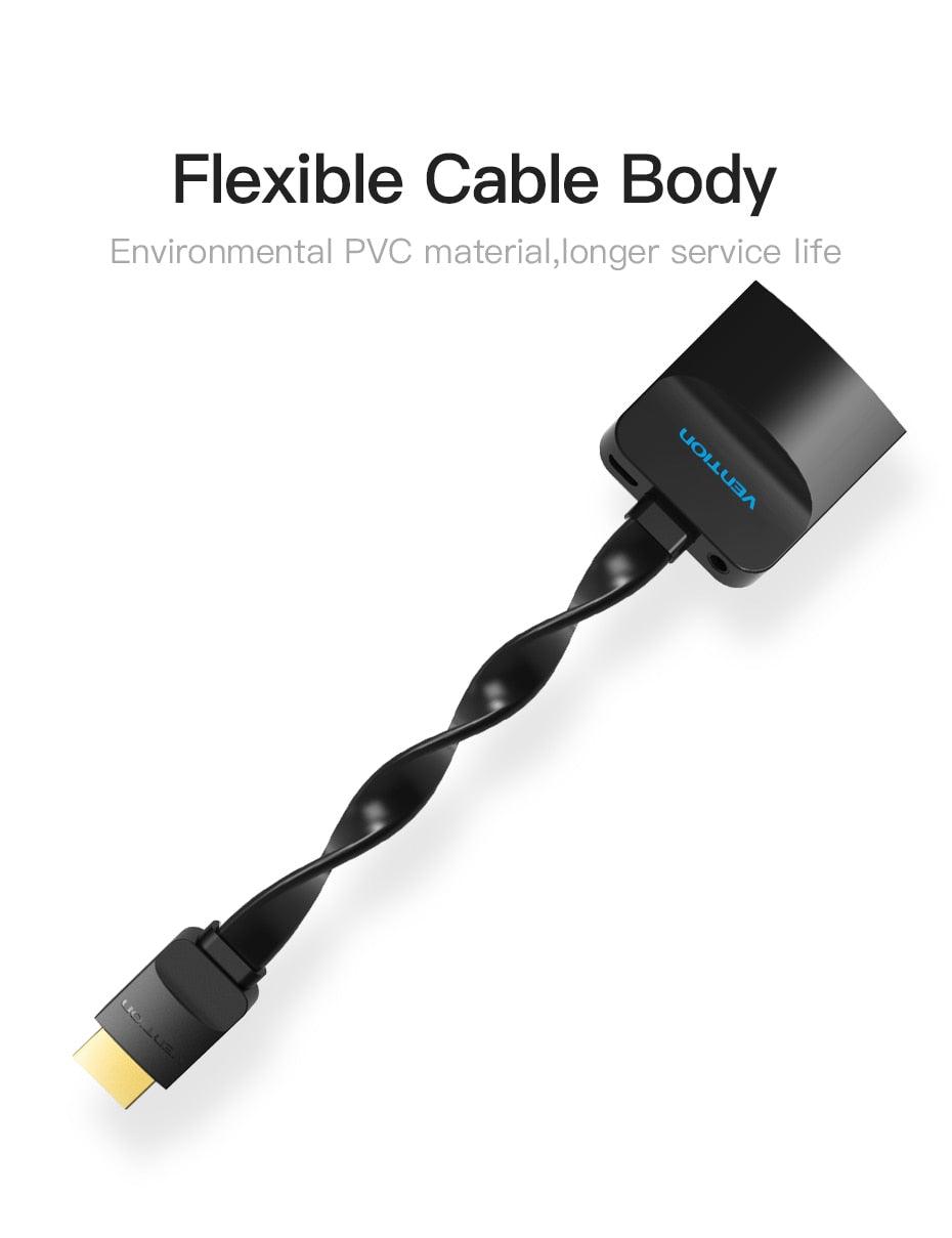 Adaptador HDMI a VGA Premium - Convertidor 1080p