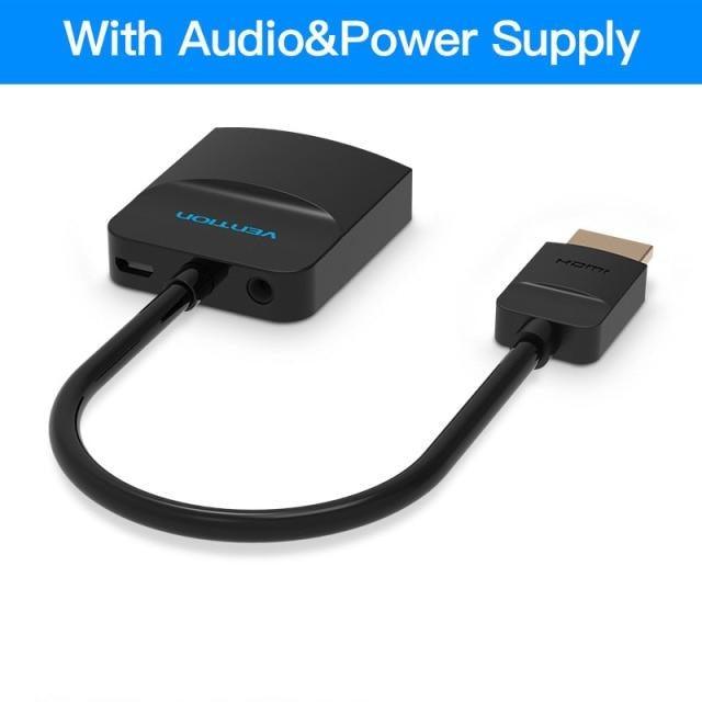 Adaptador HDMI a VGA Premium - Convertidor 1080p