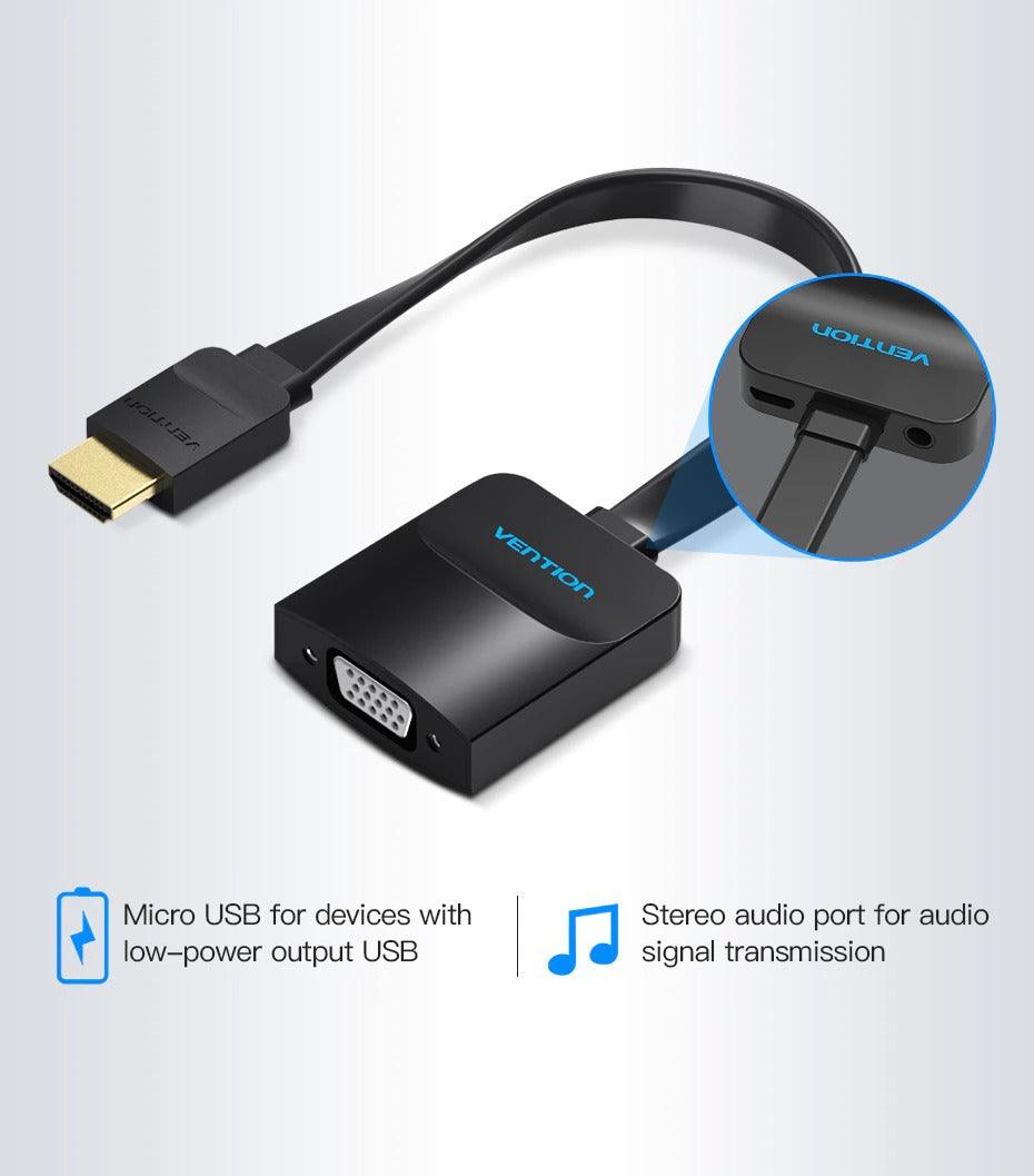 Adaptador HDMI a VGA Premium - Convertidor 1080p