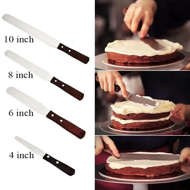 Premium Stainless Steel Cake Spatula Set for Perfect Icing