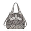 Sac à bandoulière grande capacité avec couture géométrique