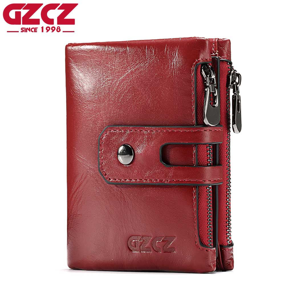 New Ladies Wallet Short Fashion Clutch Double Zipper Buckle Coin Bag Multifunctional Card Holder - Korvel