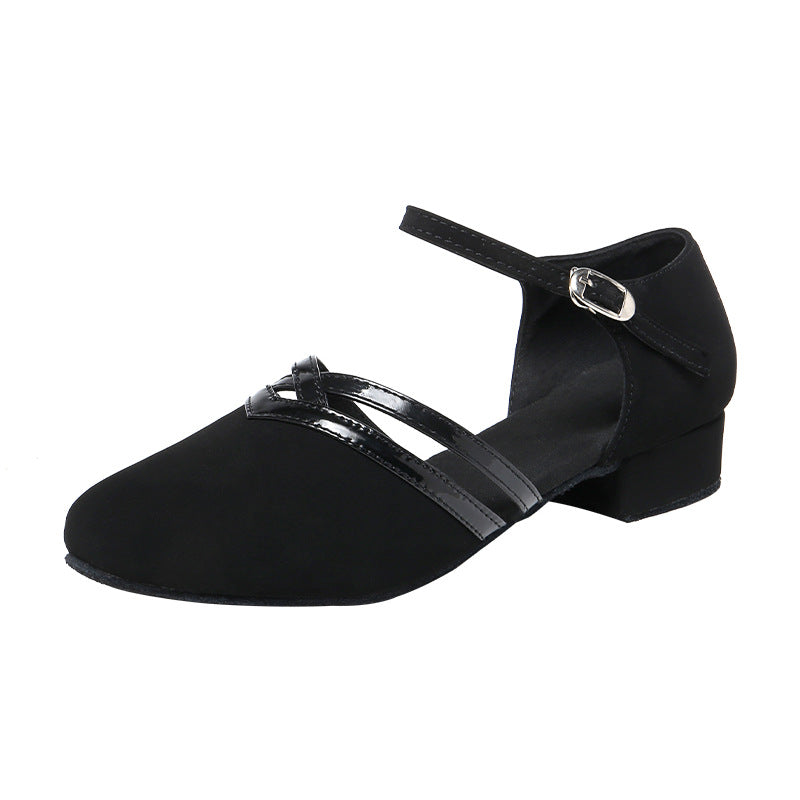 Premium Latin Dance Shoes for Women - Soft Sole & Low Heels