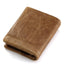New Leather Wallet Crazy Horse Leather Zipper Buckle Wallet Leather Multifunctional Clutch - Korvel