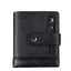 New Leather Wallet Crazy Horse Leather Zipper Buckle Wallet Leather Multifunctional Clutch - Korvel