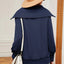 New long sleeved zipper lapel shawl pullover hoodie for women - Korvel