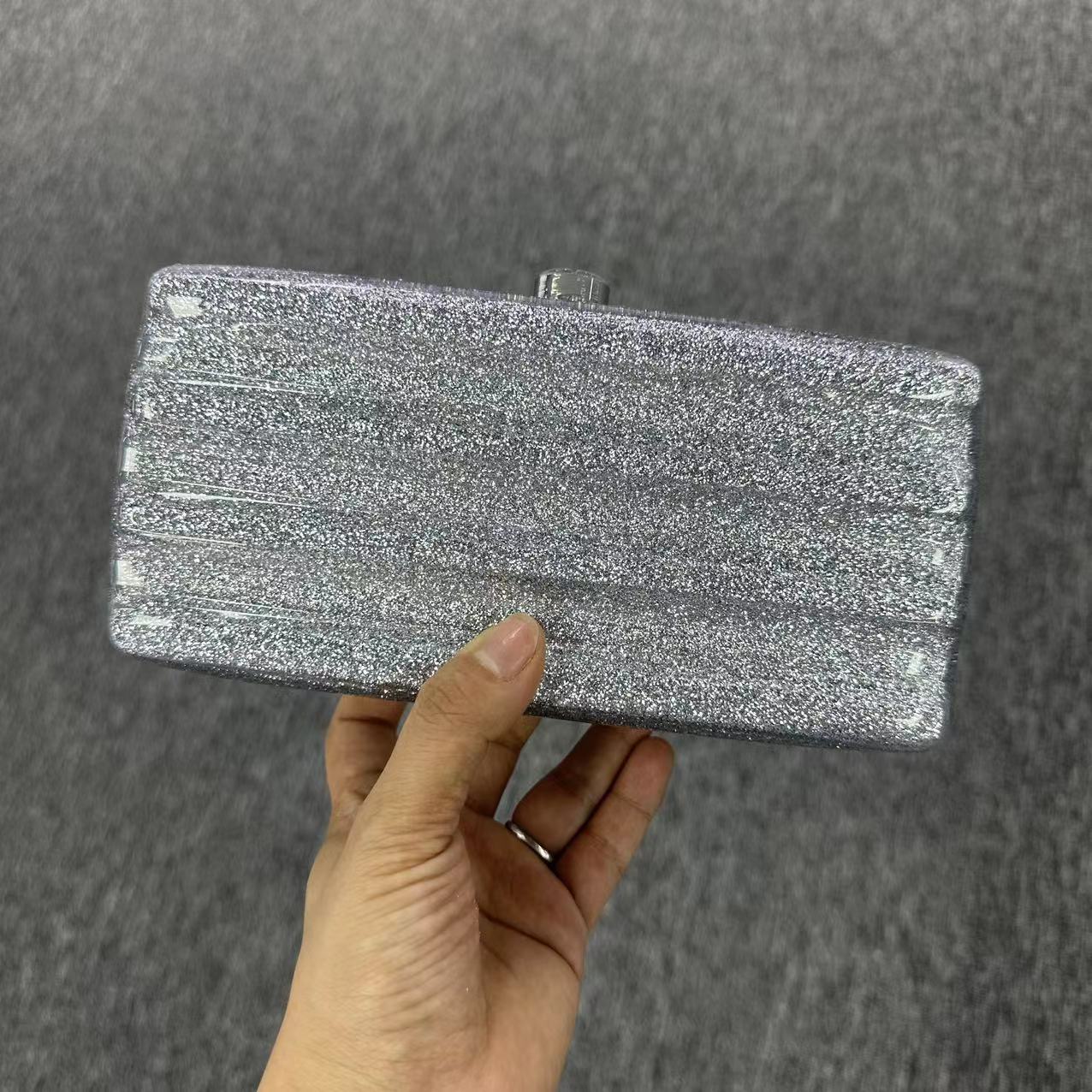 New luggage with acrylic personality, cute, simple, sweet, wedding banquet bag, one shoulder diagonal cross, fashionable woman - Korvel