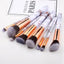 Luxurious 12/8/5-Piece Eye and Lip Makeup Brush Set with Comb and Sponge - Korvel