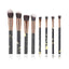 Luxurious 12/8/5-Piece Eye and Lip Makeup Brush Set with Comb and Sponge - Korvel