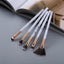 Luxurious 12/8/5-Piece Eye and Lip Makeup Brush Set with Comb and Sponge - Korvel