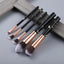 Luxurious 12/8/5-Piece Eye and Lip Makeup Brush Set with Comb and Sponge - Korvel
