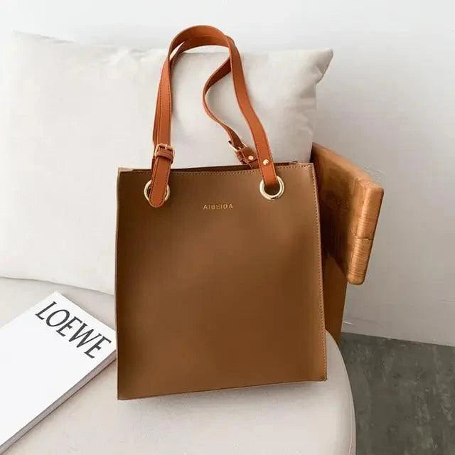 Bolso de Hombro de Cuero Retro de Lujo para Mujeres