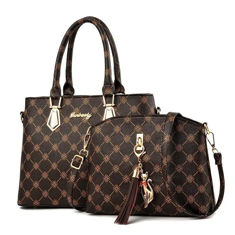 Ensemble de Sacs à Main en Cuir de Luxe - Ensemble de 2 Pièces Élégant