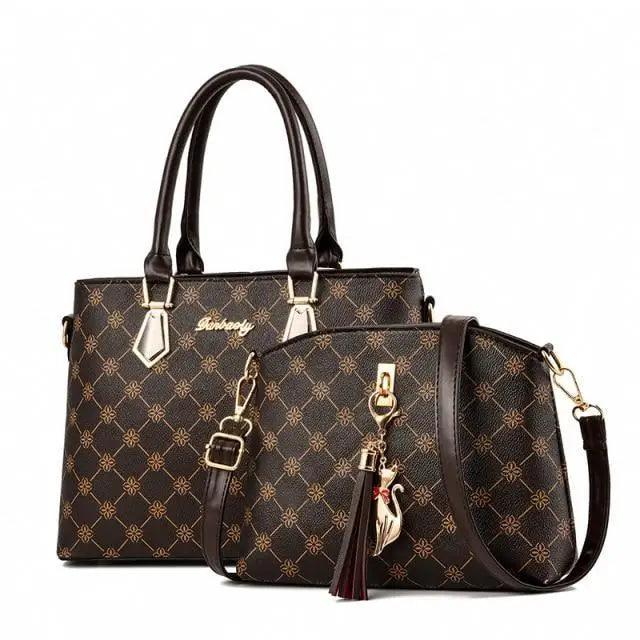 Ensemble de Sacs à Main en Cuir de Luxe - Ensemble de 2 Pièces Élégant