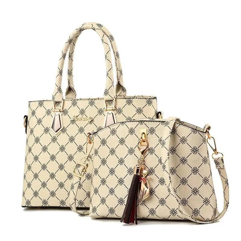 Ensemble de Sacs à Main en Cuir de Luxe - Ensemble de 2 Pièces Élégant