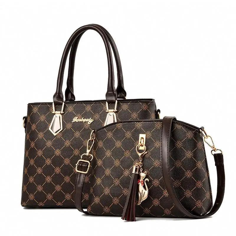 Ensemble de Sacs à Main en Cuir de Luxe - Ensemble de 2 Pièces Élégant