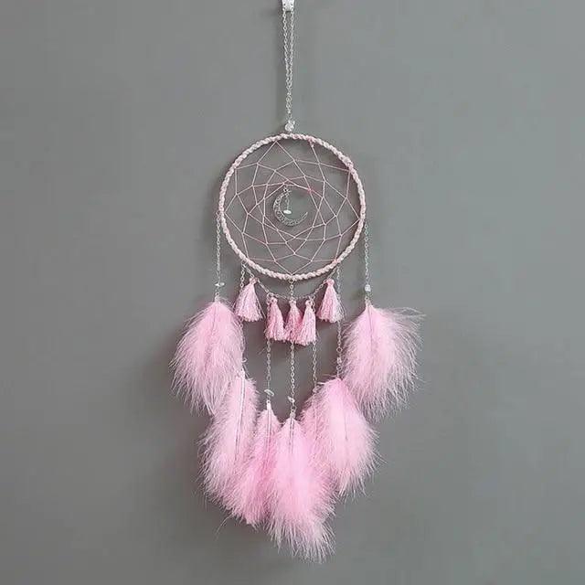 Atrapa Sueños de Plata Gris de Lujo - Decoración Elegante para el Hogar