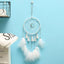 Atrapa Sueños de Plata Gris de Lujo - Decoración Elegante para el Hogar
