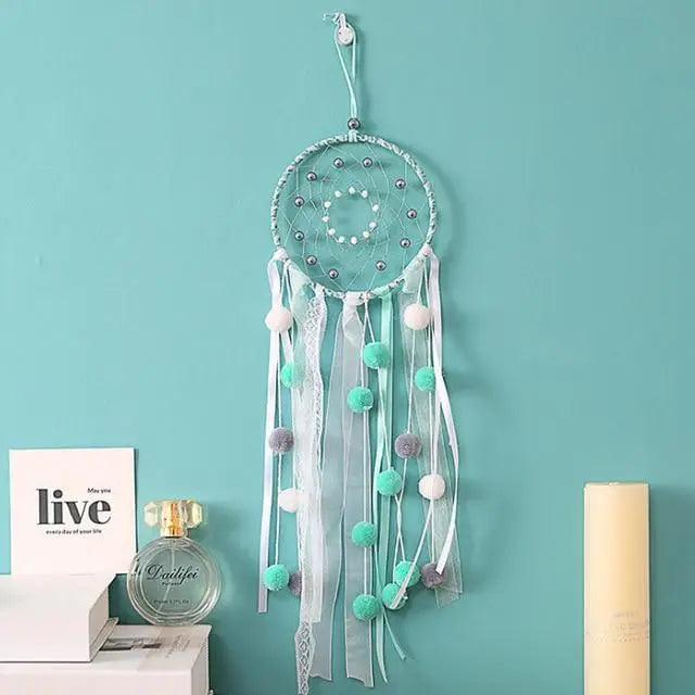 Atrapa Sueños de Plata Gris de Lujo - Decoración Elegante para el Hogar