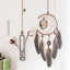 Atrapa Sueños de Plata Gris de Lujo - Decoración Elegante para el Hogar