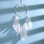 Atrapa Sueños de Plata Gris de Lujo - Decoración Elegante para el Hogar