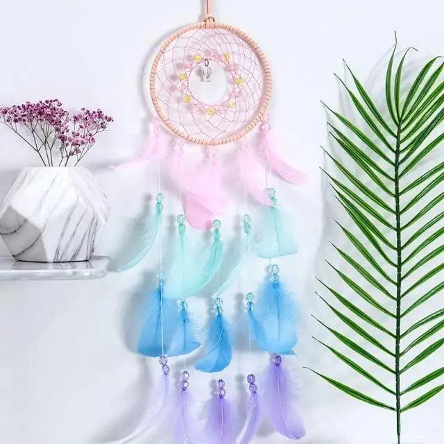 Atrapa Sueños de Plata Gris de Lujo - Decoración Elegante para el Hogar