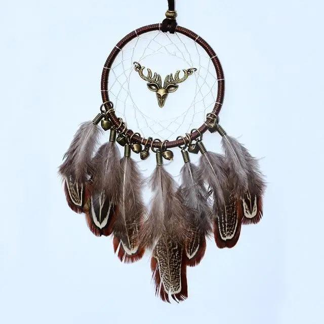 Atrapa Sueños de Plata Gris de Lujo - Decoración Elegante para el Hogar
