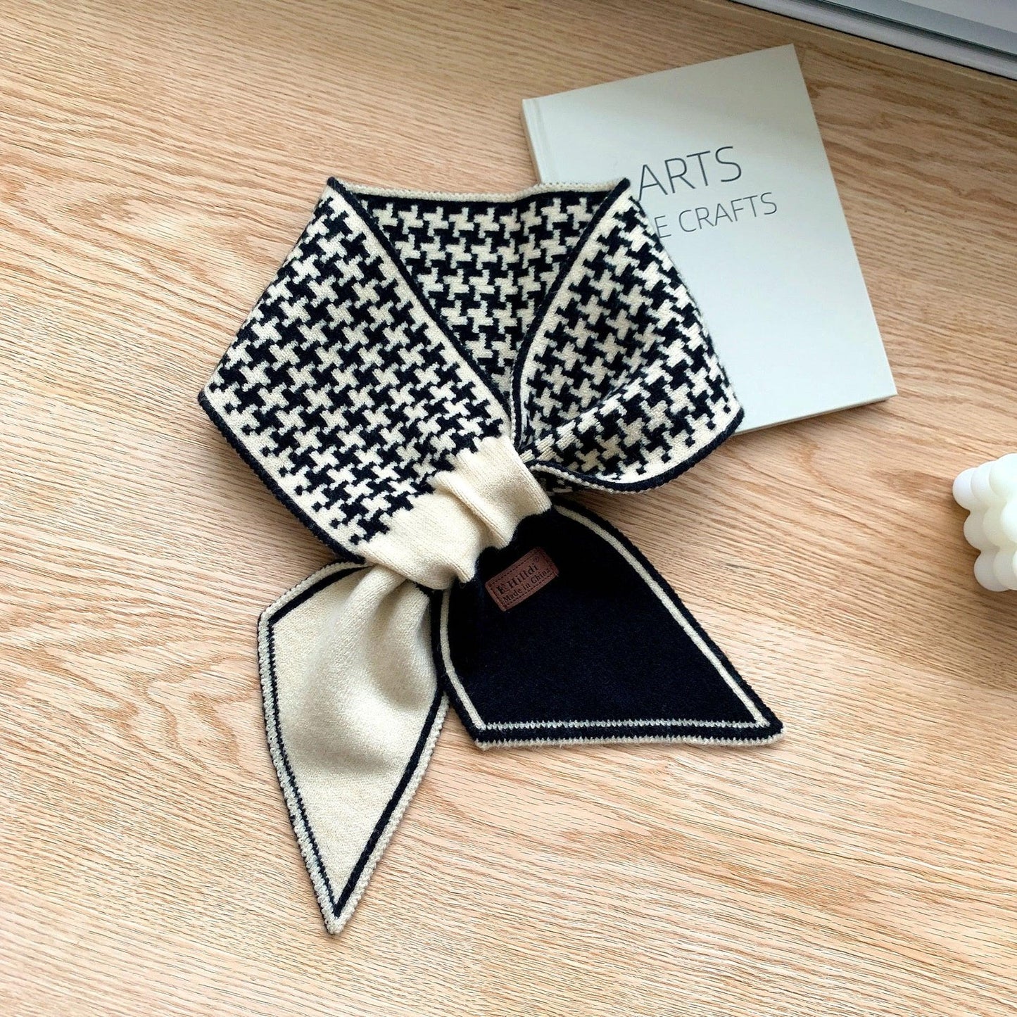 Écharpe en Plaid Tricotée de Luxe pour Femmes