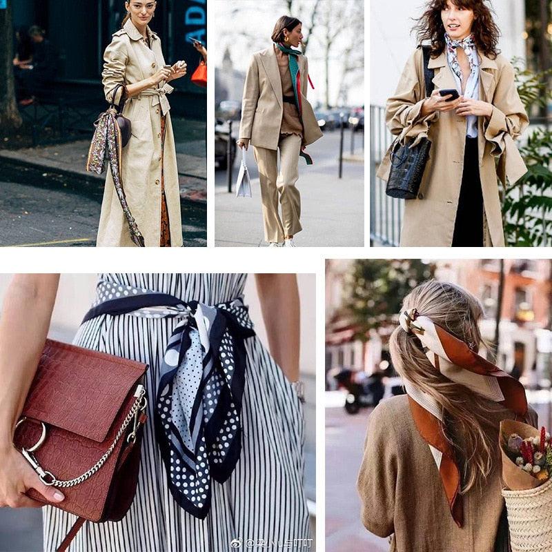 Écharpe en Plaid Tricotée de Luxe pour Femmes