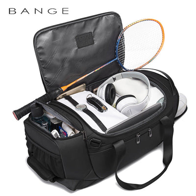 New Men's Travel Leisure Fitness Bag Multi-Functional Outdoor Diagonal Bag Dry And Wet Separation Handbag - Korvel