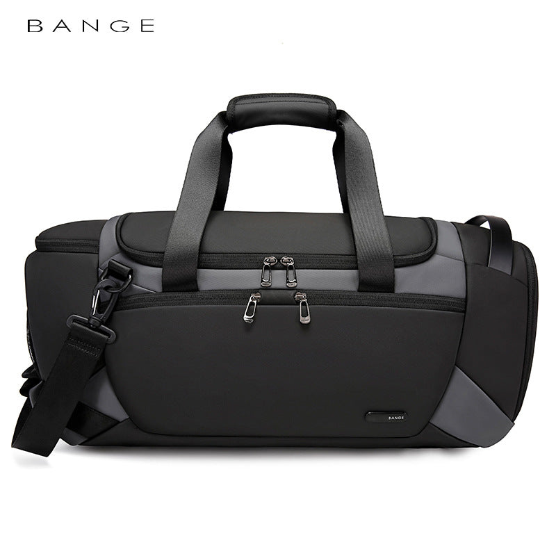 New Men's Travel Leisure Fitness Bag Multi-Functional Outdoor Diagonal Bag Dry And Wet Separation Handbag - Korvel
