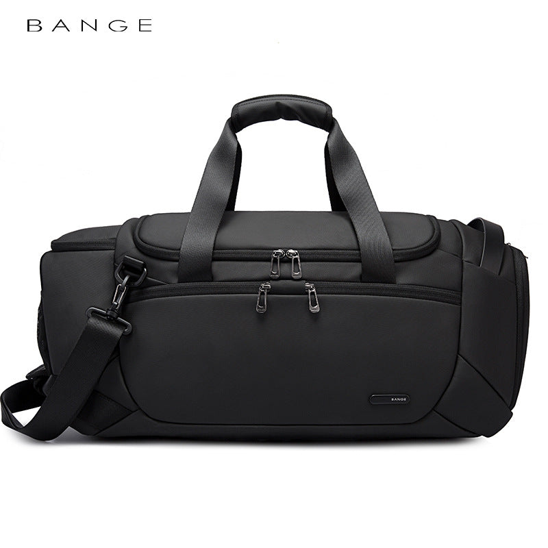New Men's Travel Leisure Fitness Bag Multi-Functional Outdoor Diagonal Bag Dry And Wet Separation Handbag - Korvel