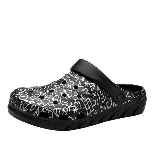 Sandales d'été pour hommes avec soutien de la voûte plantaire et design à enfiler