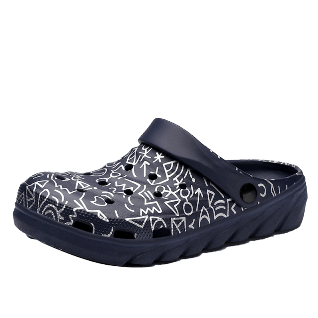 Sandales d'été pour hommes avec soutien de la voûte plantaire et design à enfiler