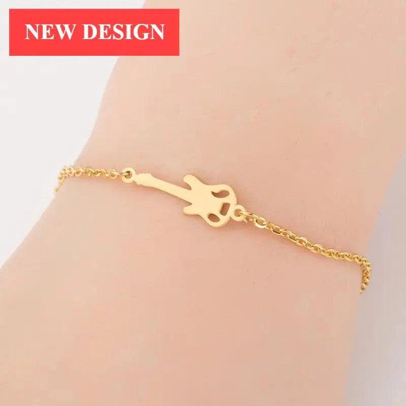 Elegant Stainless Steel Butterfly & Elephant Bracelet for Women