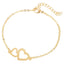 Elegant Stainless Steel Butterfly & Elephant Bracelet for Women