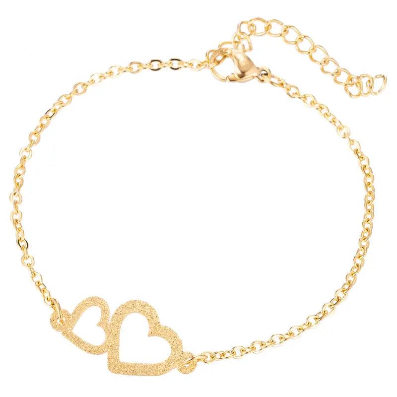 Elegant Stainless Steel Butterfly & Elephant Bracelet for Women