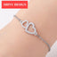 Elegant Stainless Steel Butterfly & Elephant Bracelet for Women