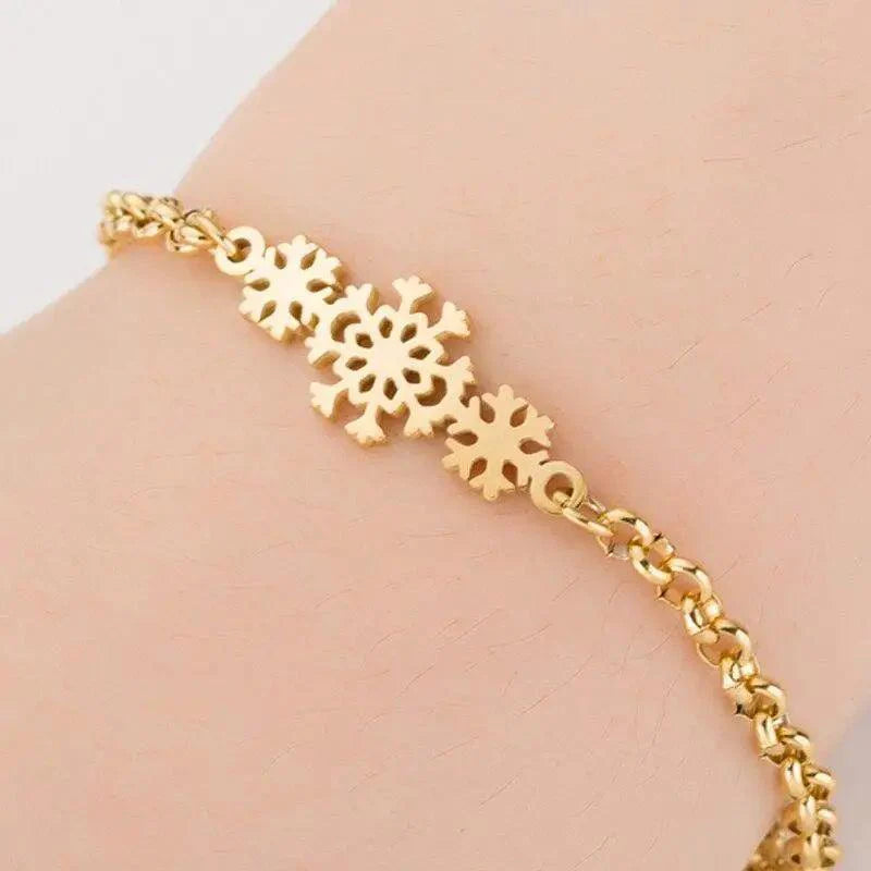 Elegant Stainless Steel Butterfly & Elephant Bracelet for Women