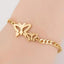 Elegant Stainless Steel Butterfly & Elephant Bracelet for Women