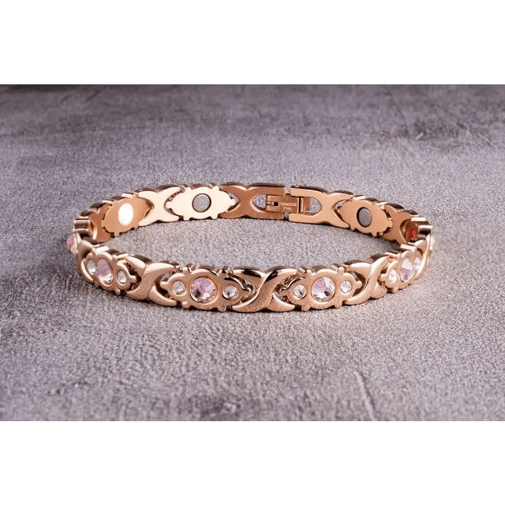 Elegant Rose Gold Copper Bracelet for Women