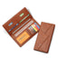 New Multi-Function Anti-Theft Brush Soft Leather Clip Long Ultra-Thin Splicing Two Fold Men's Wallet - Korvel