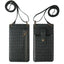 New Multi Function Messenger Vertical Retro Mini One-Shoulder Crocodile Pattern Coin Purse Mobile Phone Bag - Korvel