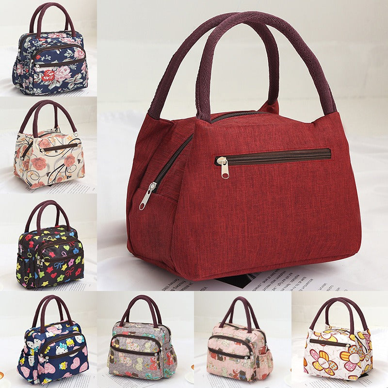 Bolsa de Almuerzo Portátil de Tela Oxford - Aislada y Versátil