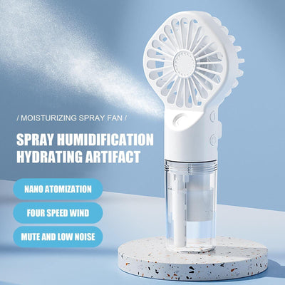 Portable USB Rechargeable Handheld Misting Fan